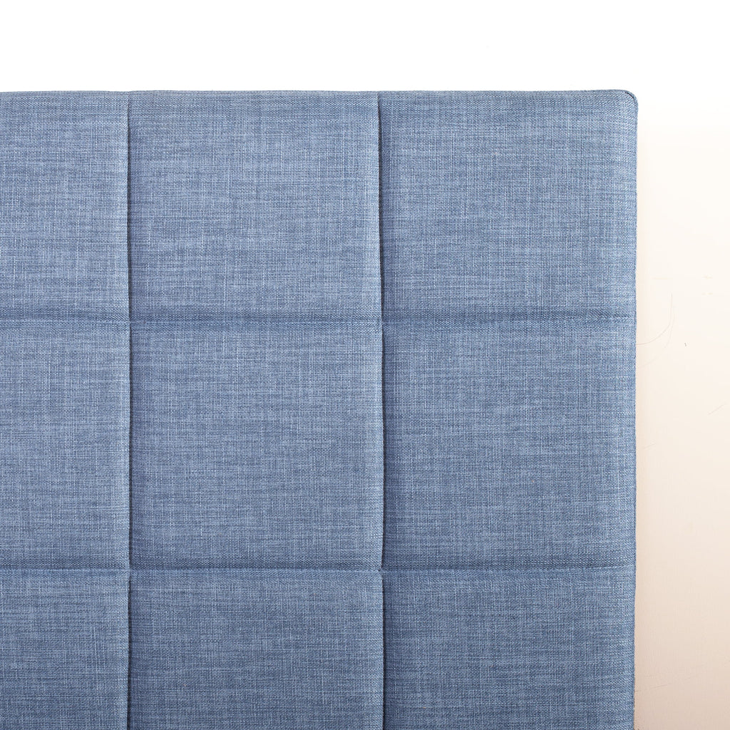 Queen Blue Slate Upholstered Platform Bed Frame K4949