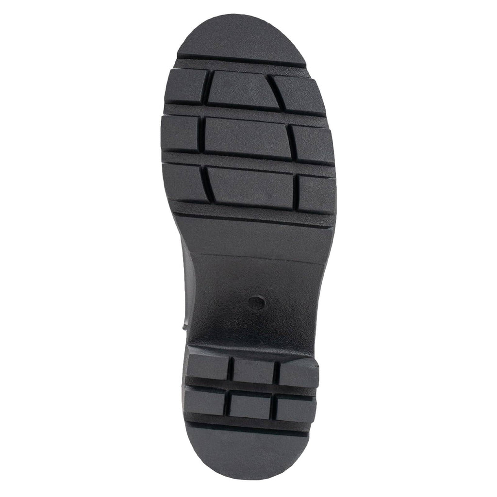 Black Chunky Platform Chelsea Boots W5111