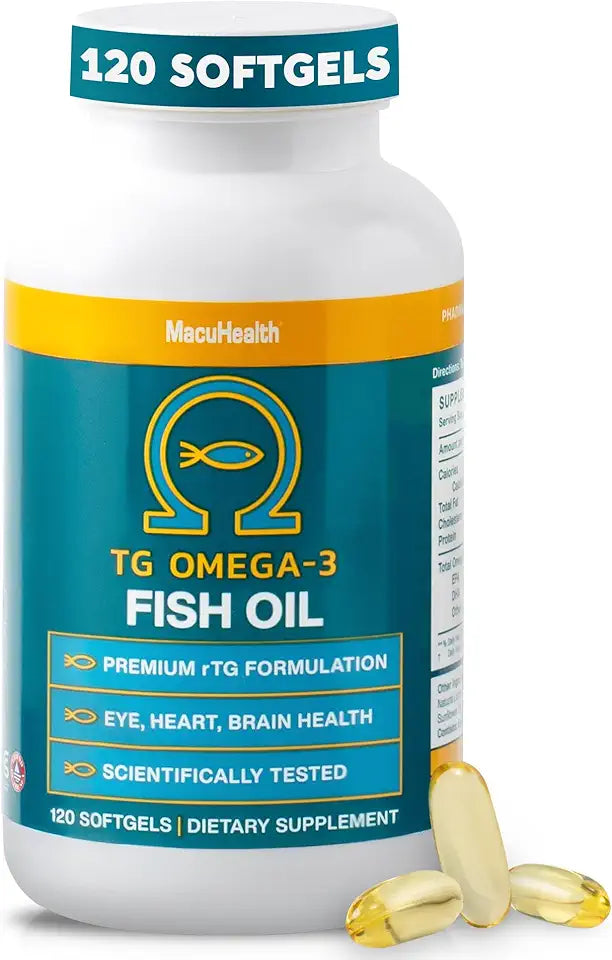 Omega 3 Fish Oil 1100mg DHA 1100mg EPA 120 Softgels D2885