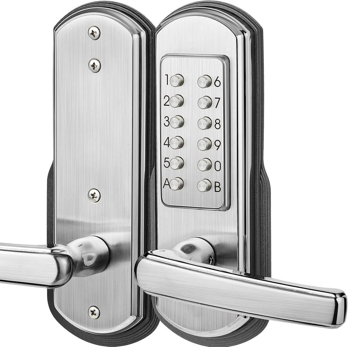 Keypad Door Lock with Handle Stainless Steel N3265