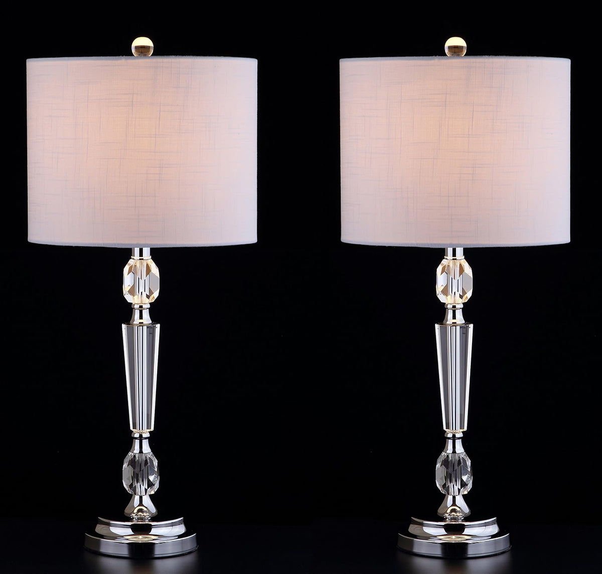 Clear Crystal LED Table Lamp Set of 2 C591