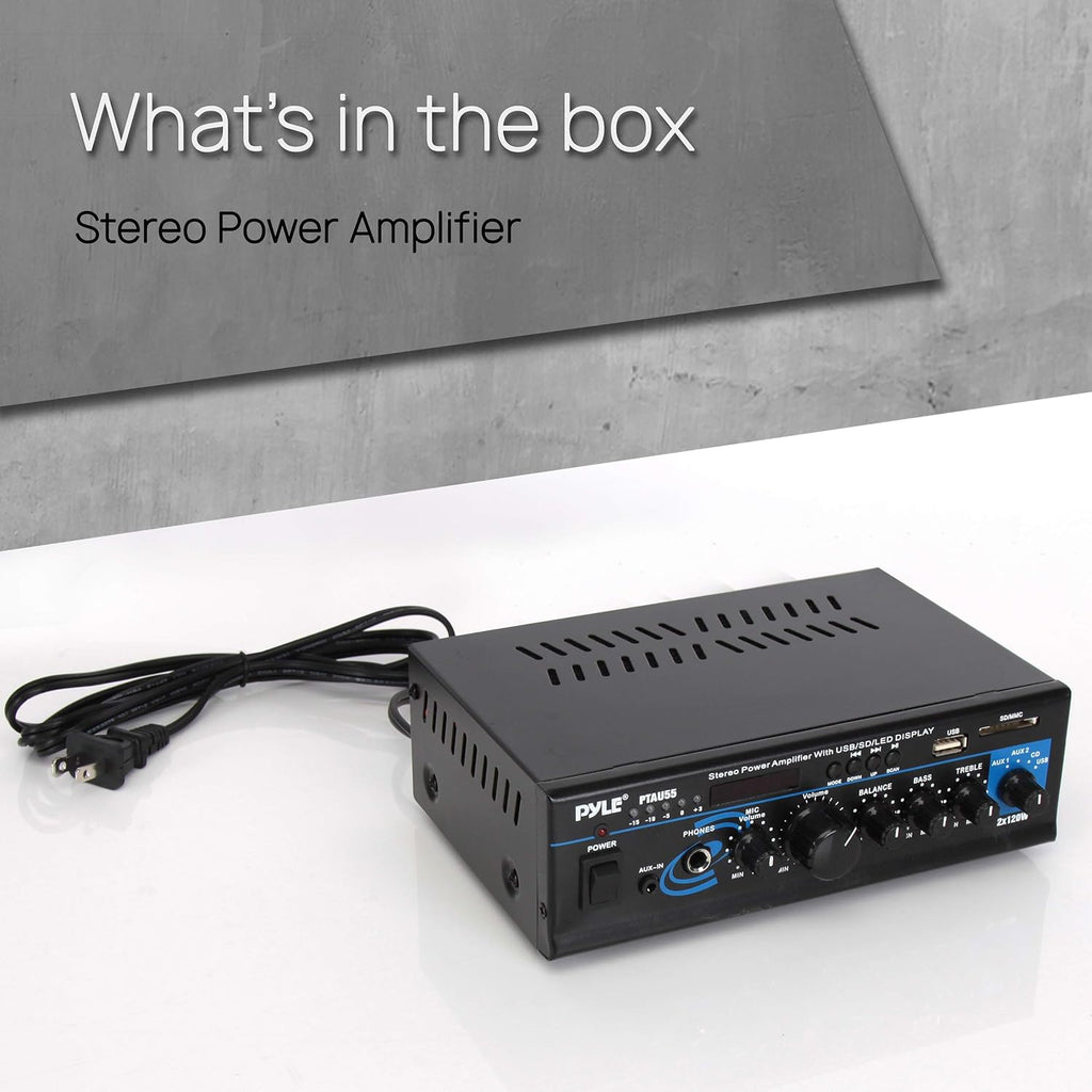 2X120W Dual Channel Stereo Power Amplifier G523