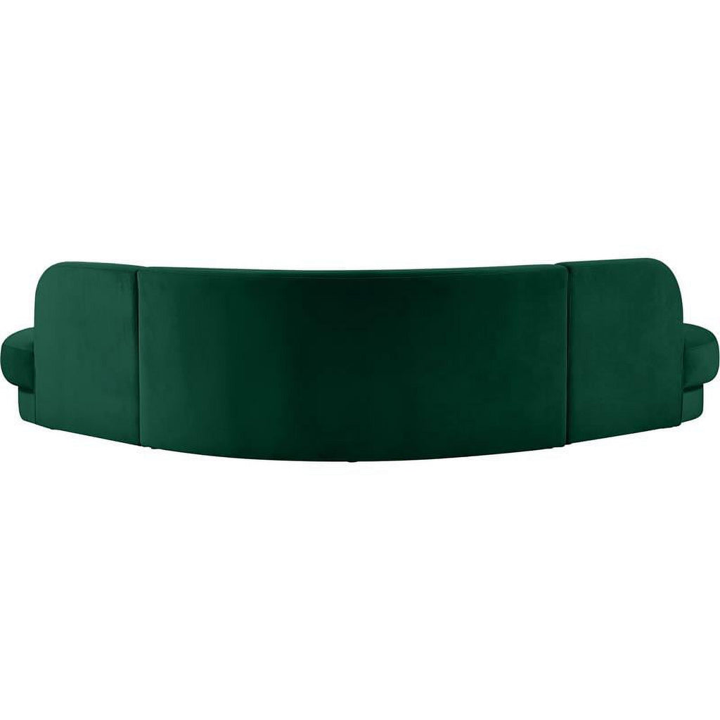 Green Velvet 3pc. Sectional G22296