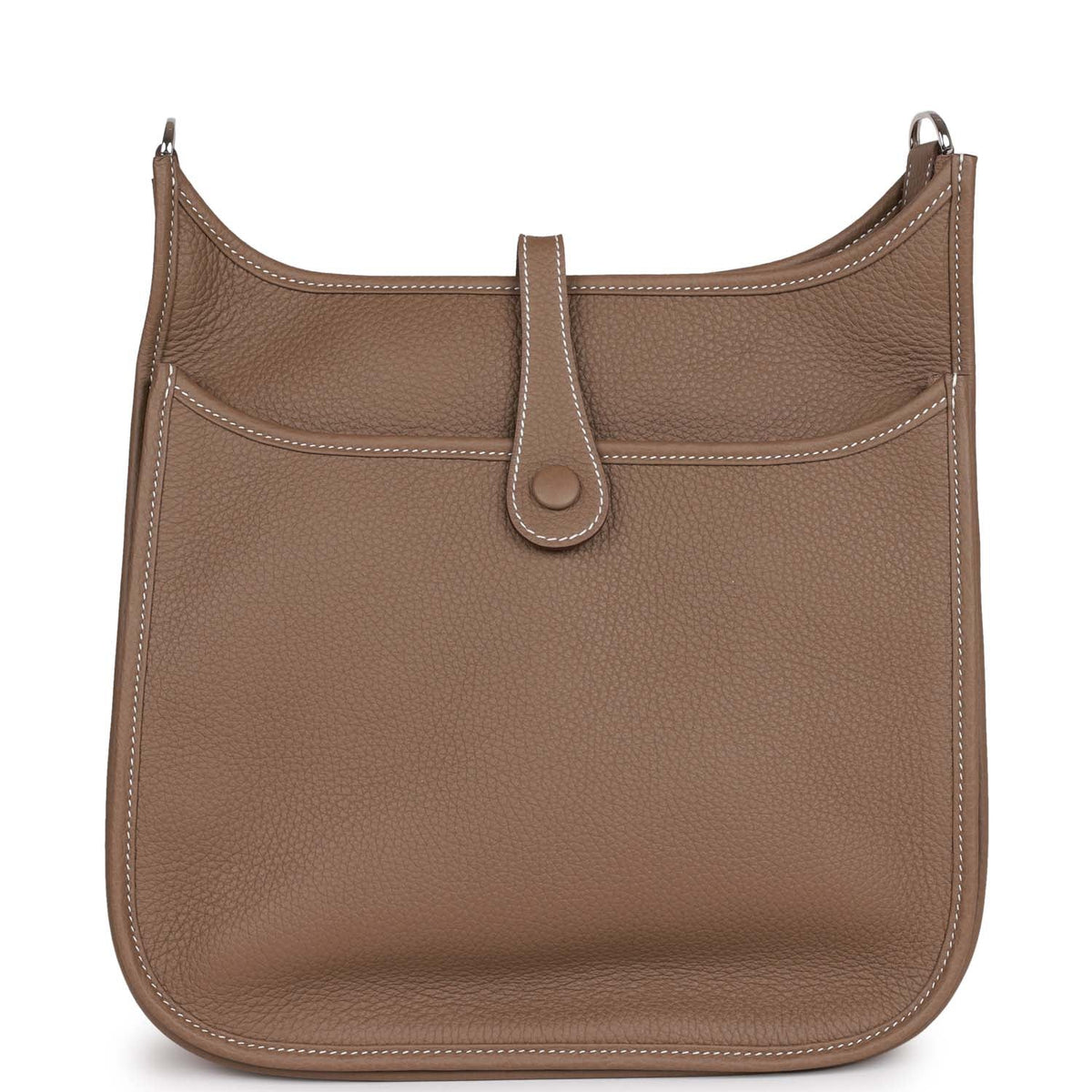 Etoupe Clemence Palladium Hardware Bag J640