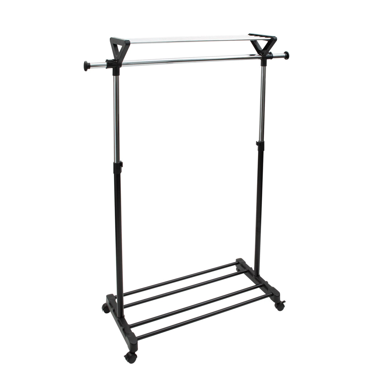 Adjustable Garment Rack with Storage Shelves A501163
