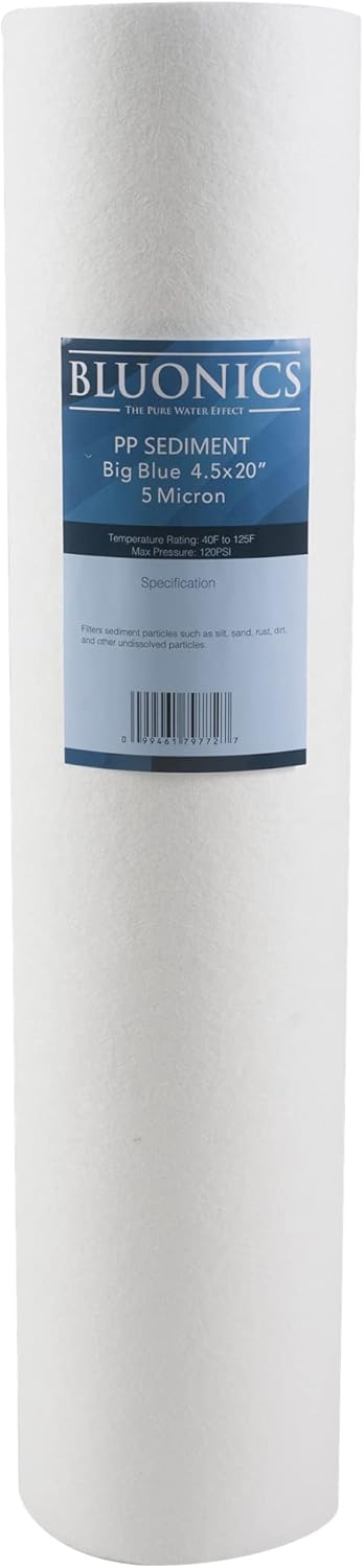 4.5" x 20" 5 Micron Sediment Replacement Water Filters 4pcs C928