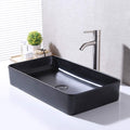 White Ceramic Rectangular Vessel Sink E766459