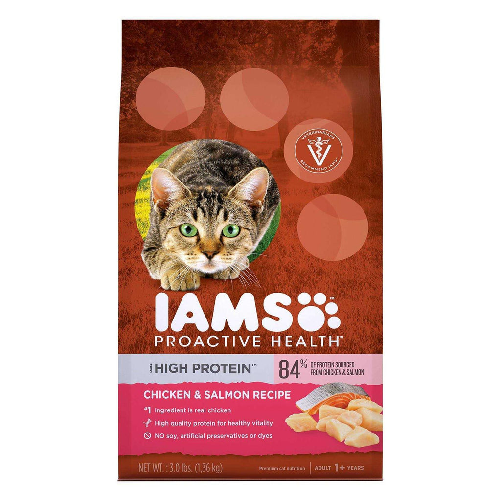 High Protein Chicken & Salmon Dry Cat Food Z786027