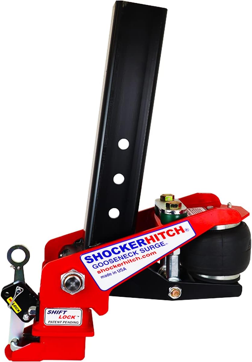 Gooseneck Air Hitch & Coupler, Round 4" Angled Pin 30K SL Coupler B825