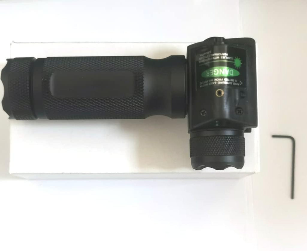 Pack of 2 Green Tactical Flashlight with Strobe K247749
