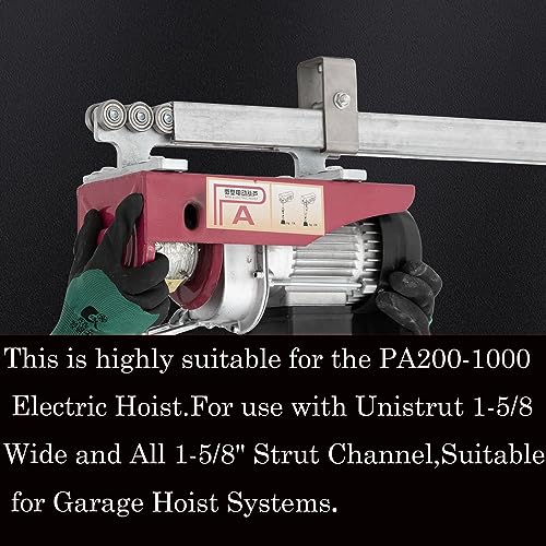 6 Wheel Trolley Assembly for 1-5/8" Strut Channel I903