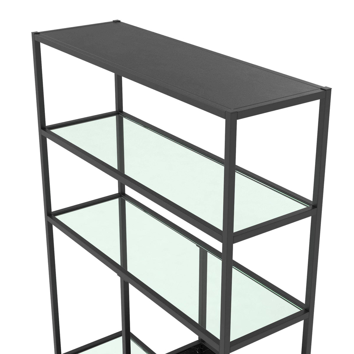 72x22 Marble Glass Bookcase Etagere I910