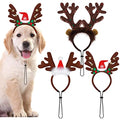 3 Pack Christmas Pet Headwear Brown Reindeer Antlers Headband S50039