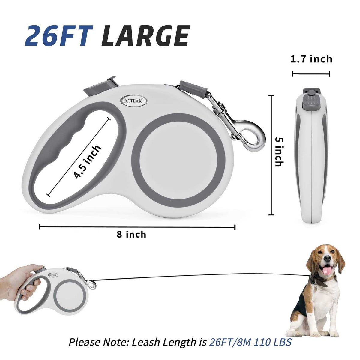 Retractable Dog Leash Medium Breed S451