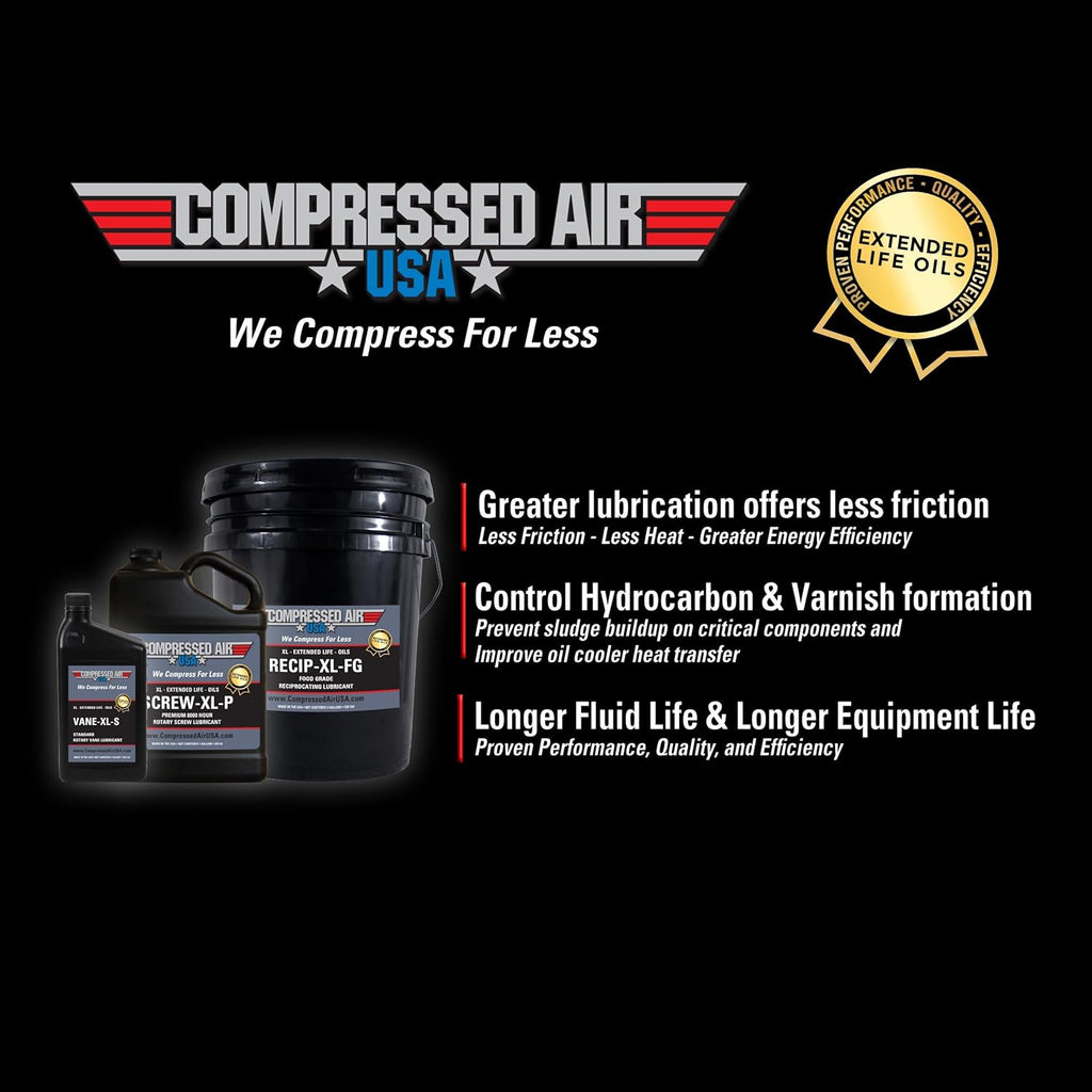 6000 Hour Rotary Screw Air Compressor Lubricating Oil (1 Gallon) M319386