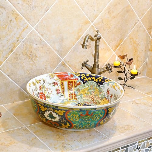 Ceramic Porcelain Round Vessel Sink Bowl G73278