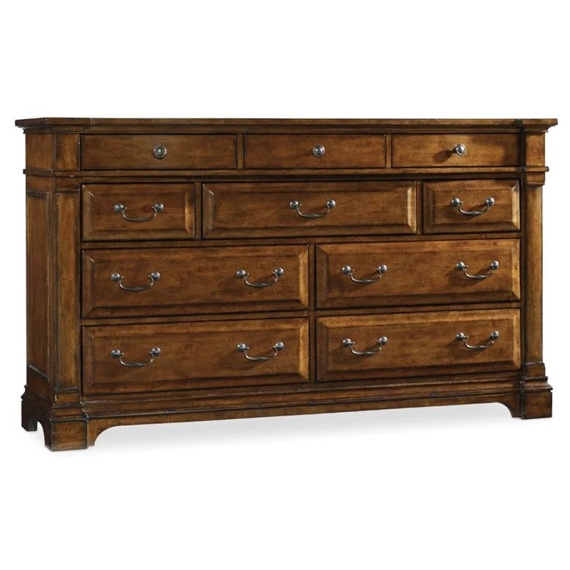 10 Drawer Medium Wood Dresser L853