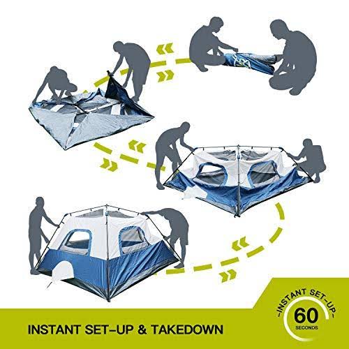 4 Person Water-Proof Pop Up Tent with Carry Bag E134