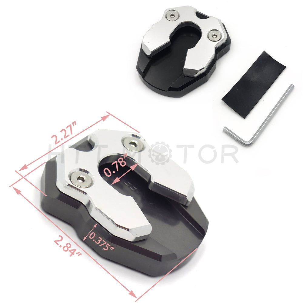 Black CNC Sidestand Foot Plate Kickstand Pad G25800