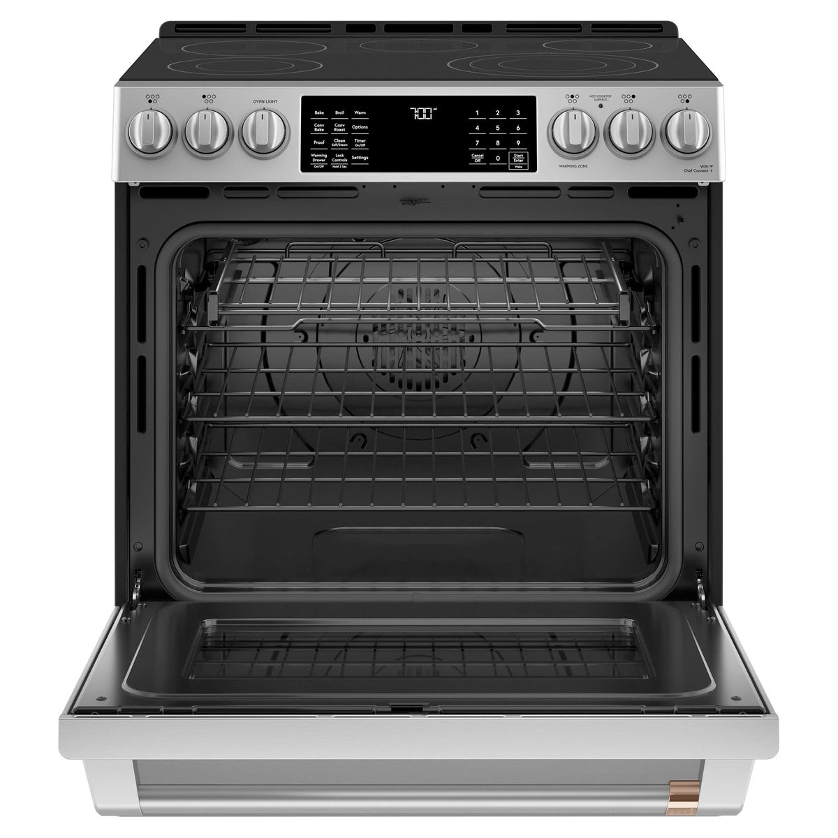 Slide-In Radiant and Convection Range Stainless Steel E764