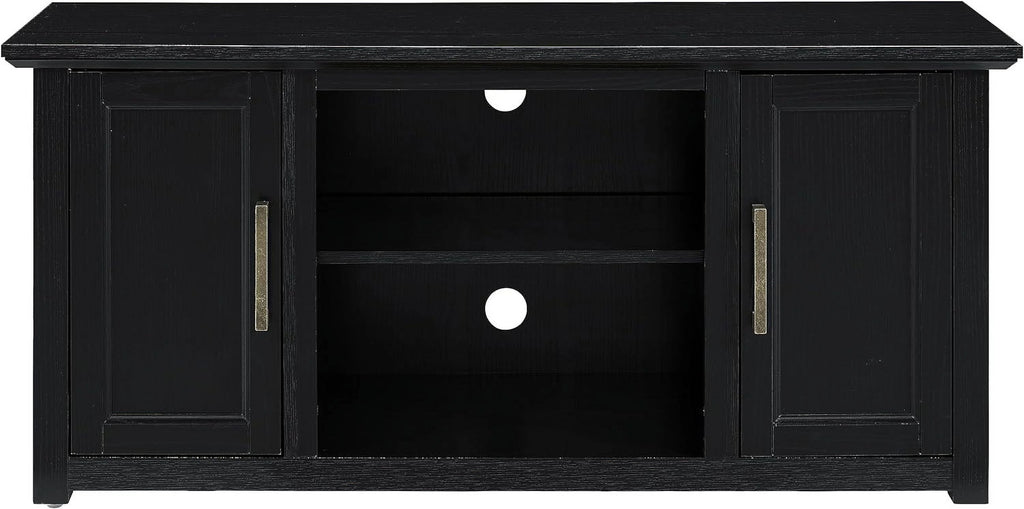 48-Inch Low Profile TV Stand With Open Storage, Black U4198