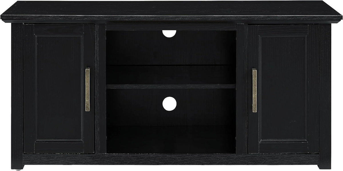 48-Inch Low Profile TV Stand With Open Storage, Black U4198