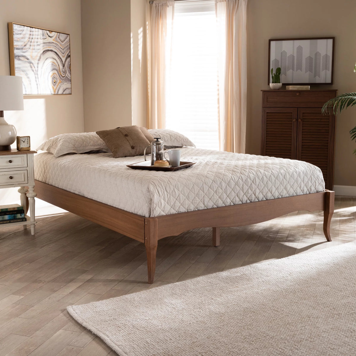 Queen Size Wood Bed Frame K82928