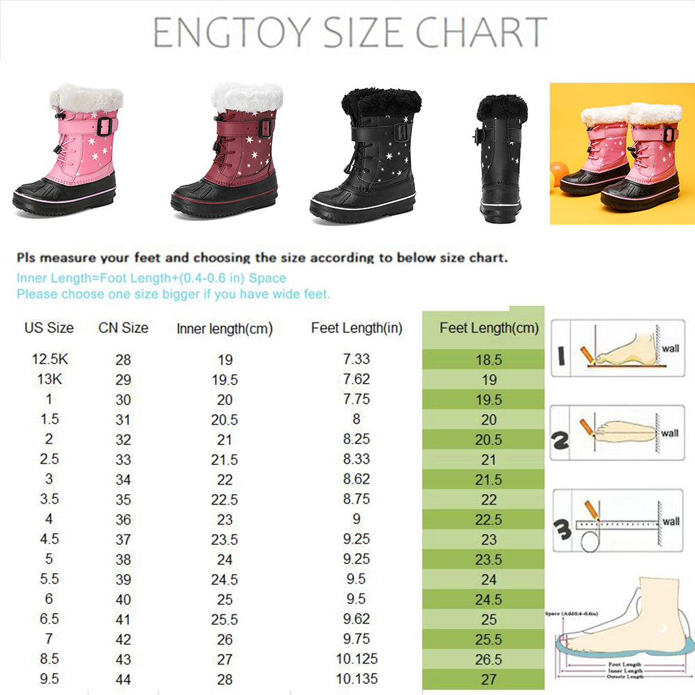 Waterproof Winter Duck Boots for Kids W955