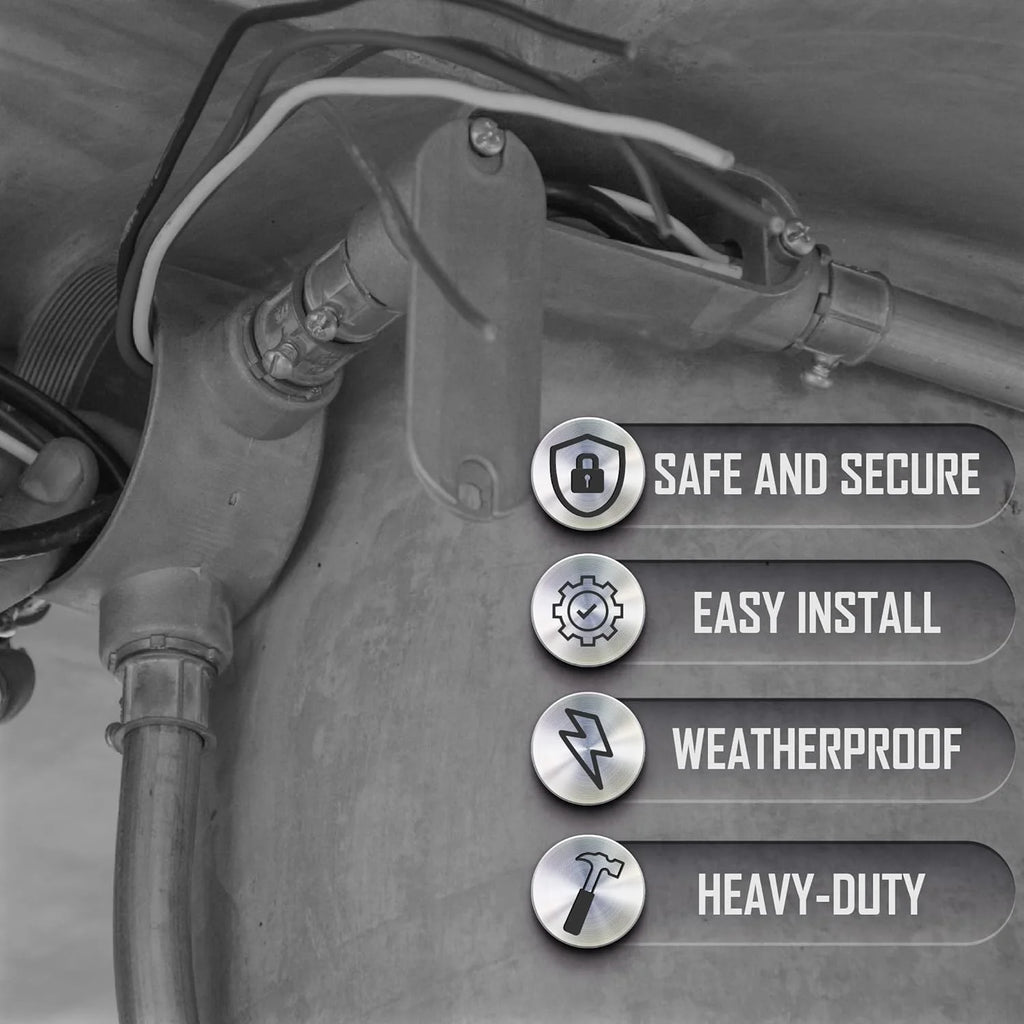 3/4-Inch Gray Cast Aluminum Threaded Conduit Body with Stamped Steel Cover K6089