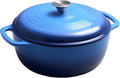 7.5 Quart Enamel Cast-Iron Round Dutch Oven with Lid Y69516