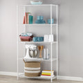 Steel 5-Tier Storage Shelf Unit White W512