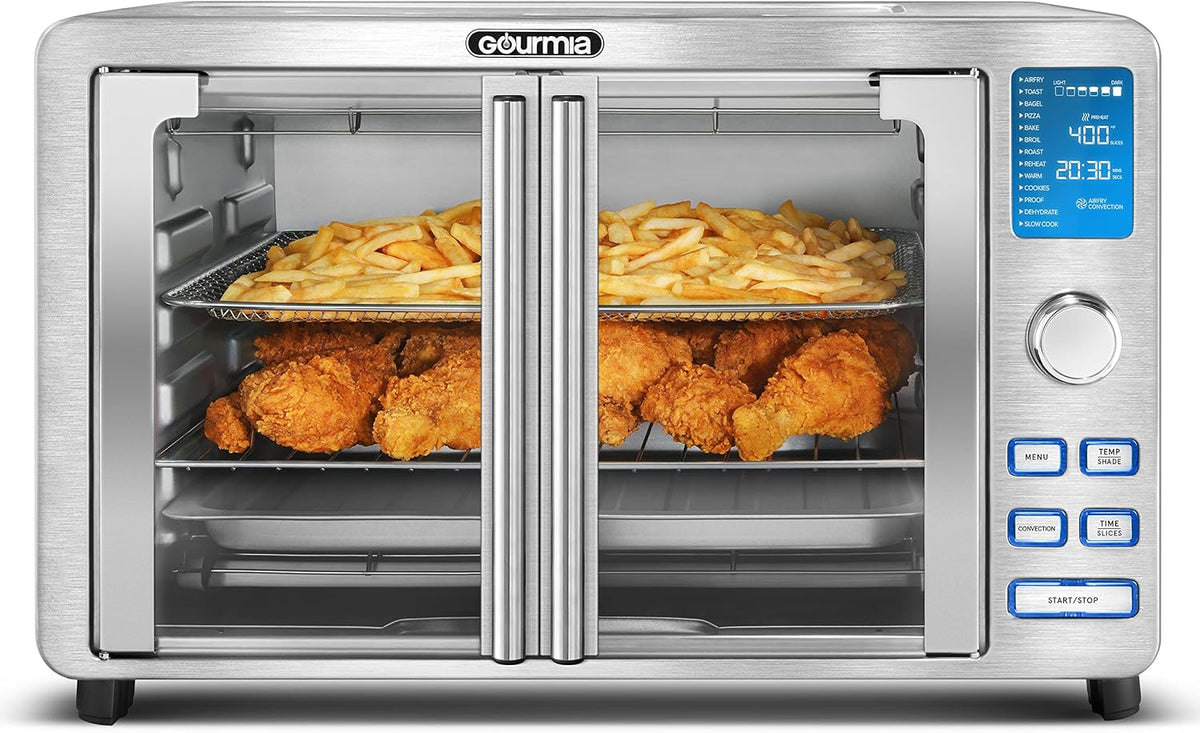 9-Slice Digital Air Fryer Oven with Auto French Doors R662876