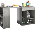 Gray Kitchen Sideboard with 2 Drawers and Adjustable Shelves I649592