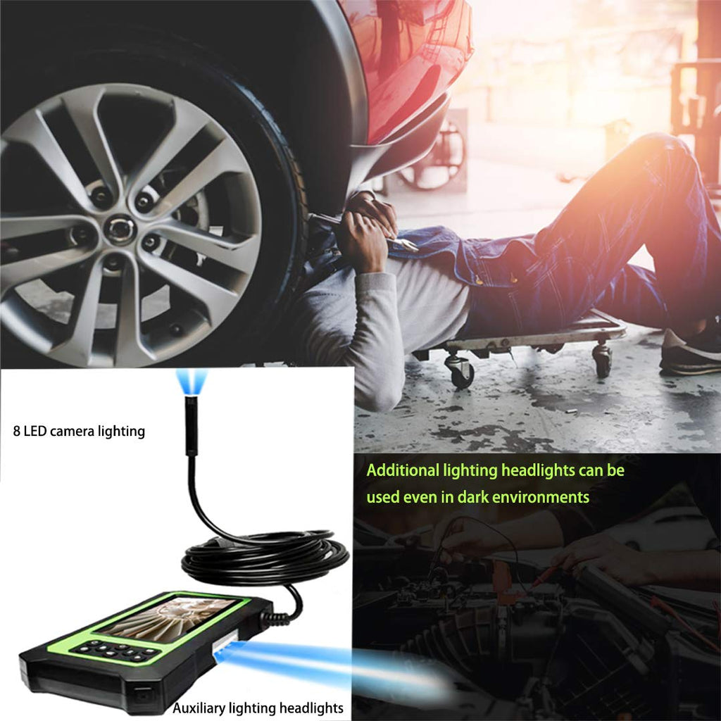 Endoscope Camera with Lights, 1080P HD Borescope Camera 4.3 Inch LCD Screen IP67 Waterproof, 3000mAh Battery, 32GB TF Card Y4254