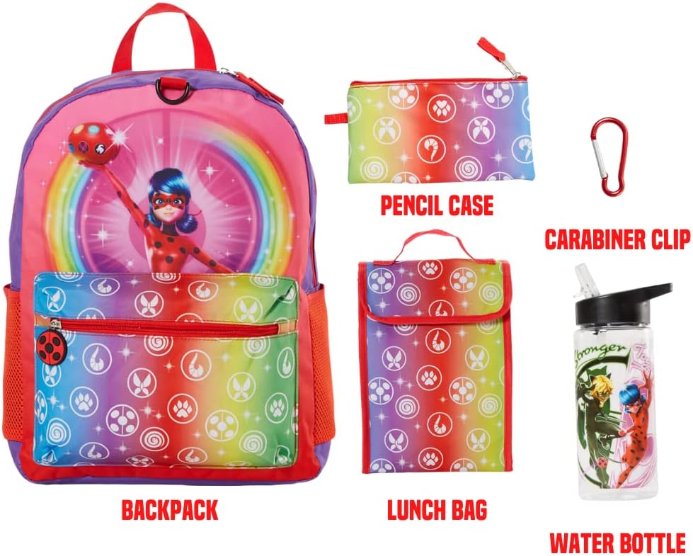 16 inch 5 Piece Backpack Set with Lunch Bag L627464