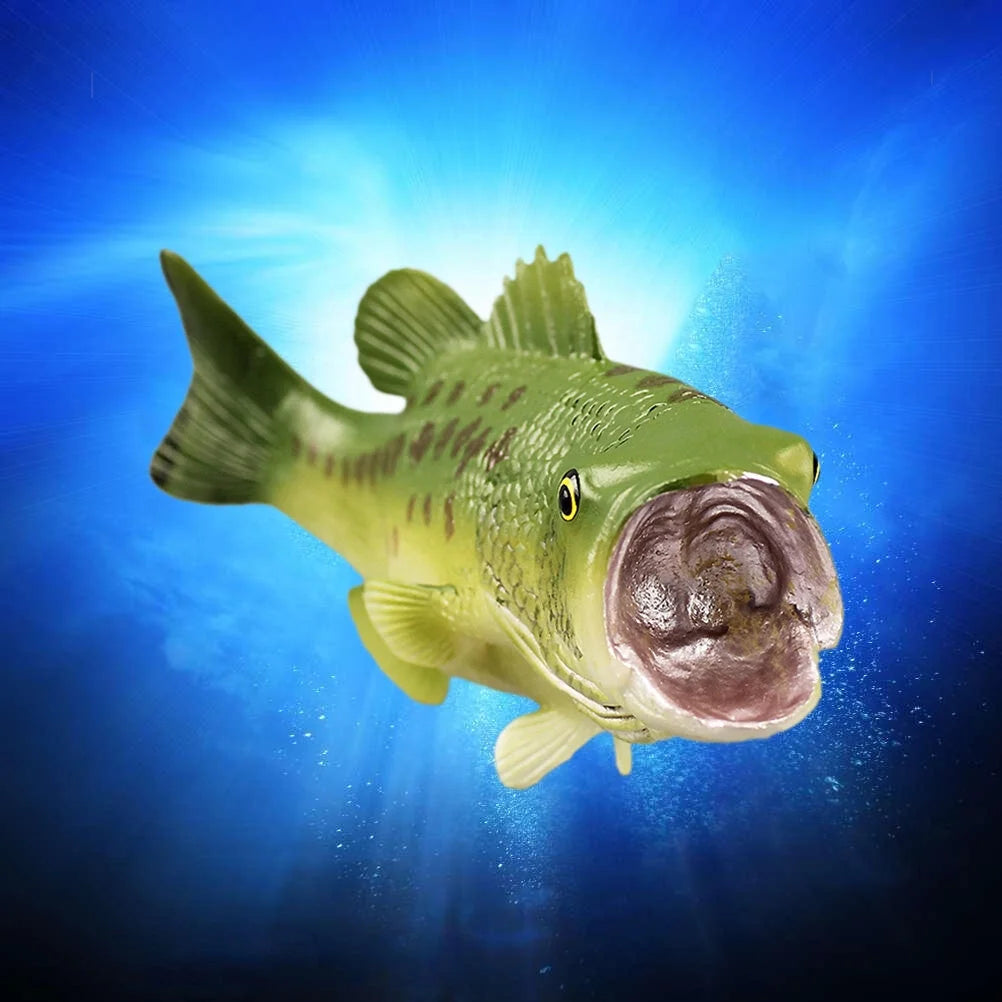 Plastic Realistic Largemouth Bass Toys (Green) B920498