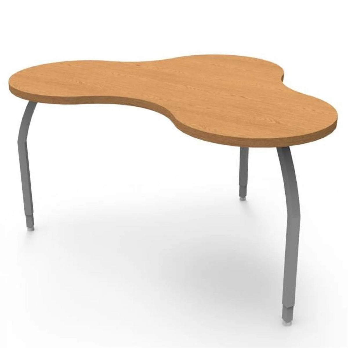 Oak Laminate Table with 3 Adjustable Legs D8138