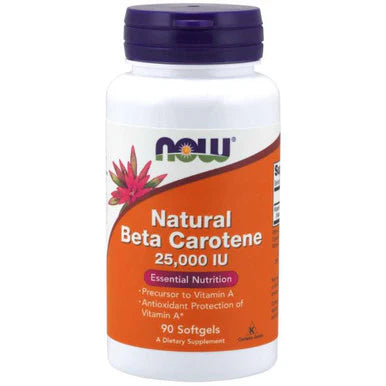 Natural Beta Carotene 25,000 IU 90 Capsules H913
