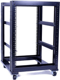 15U 4 Post Open Frame 19inch Steel Rack 24inch Deep A701640