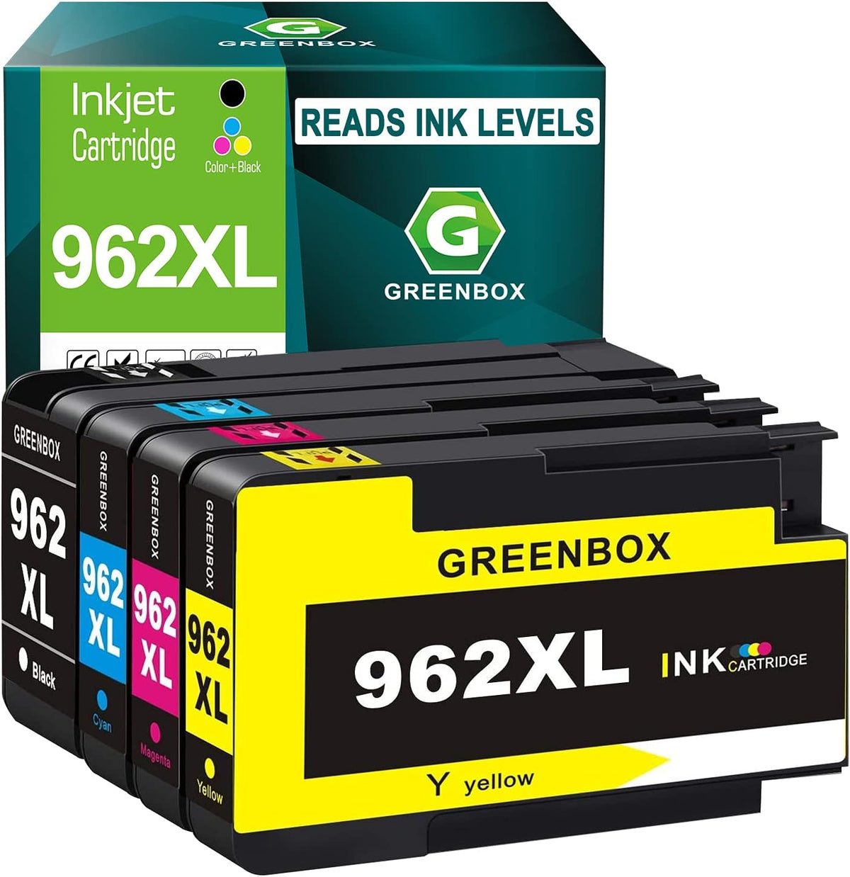 Ink Cartridge Replacement for HP OfficeJet Pro Printer (1 Black 1 Cyan 1 Magenta 1 Yellow) C519
