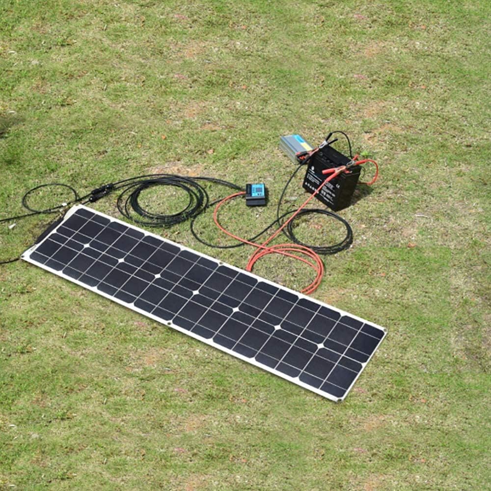 Flexible Monocrystalline 50W Solar Panel Kit with 10A Controller D985