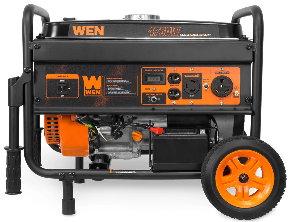 4750-Watt Portable Generator with Electric Start and Wheel Kit S53082