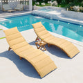 Portable Wood Chaise Lounge Set with Tea Table B448