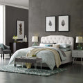 Queen Faux Leather Bed W509