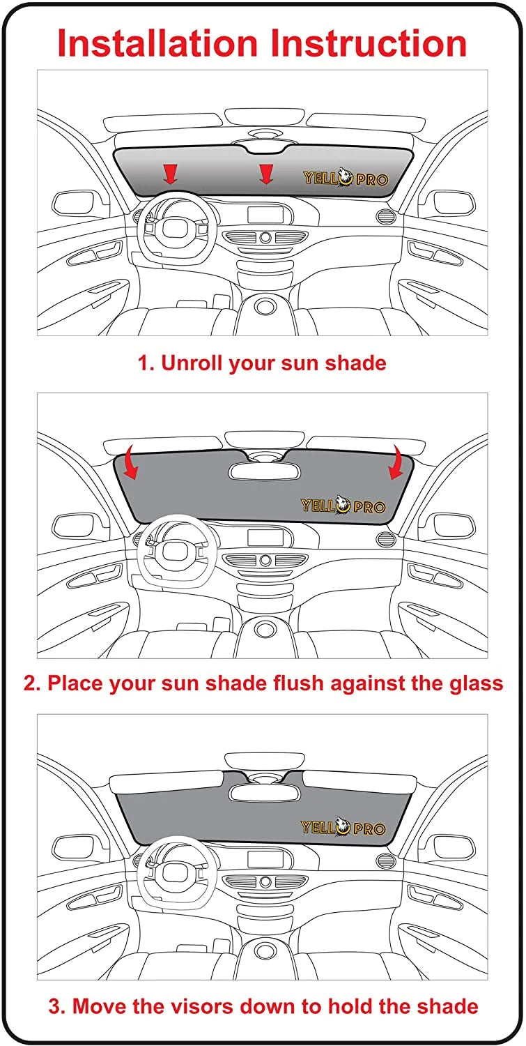 Front Windshield Sunshade for Nissan Frontier Crew Cab King Cab F94925