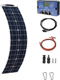 Flexible Monocrystalline 50W Solar Panel Kit with 10A Controller D985