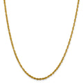 10kt Yellow Gold 24 inch Rope Chain R804