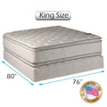 King PillowTop Medium Soft 2-Sided Mattress Set with Mattress Protector N420853