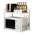 2-Tier Kitchen Storage Cart Microwave Oven Rack Stand Shelf F7945