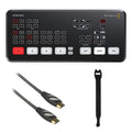 ATEM Mini HDMI Live Stream Switcher with HDMI Cable & Fastener Straps Bundle E24283